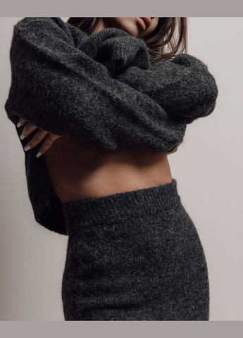 Костюм женский серый юбка кофта Phardi (311504071)