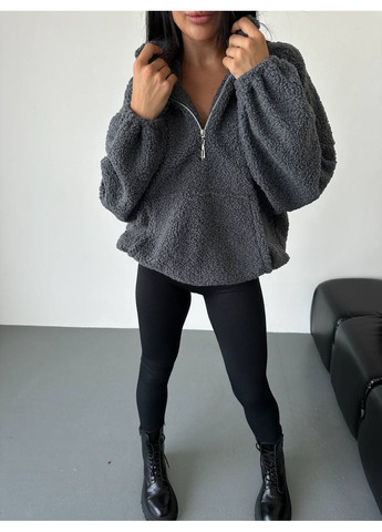 Графитовая демисезонная женская куртка-анорак Avanti