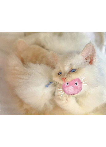 Интерактивный мяч для кошек и котят "Умная Игрушка со звуками зверей " Плюш Color: Pink Birdie Sound Xtep (319664460)