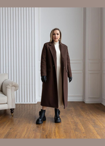Коричневе зимнє Пальто зимове Верона шоколад 0444 Vlavi