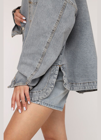 Сорочка джинсова жіноча колір блакитний ЦБ-00272491 Yuki (327215206)