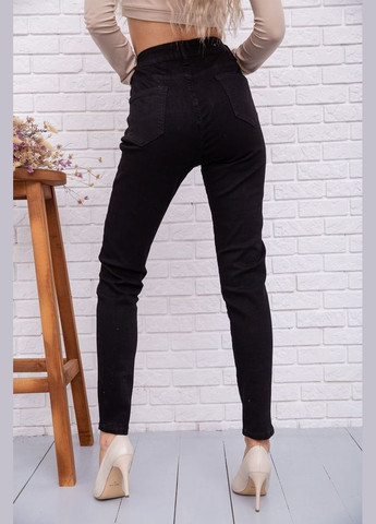 Женские стрейчевые джинсы, американки, черного цвета, Ager - (292130621)