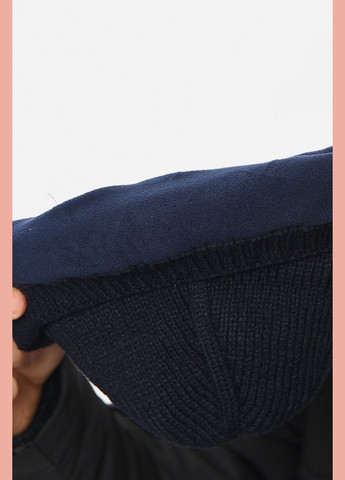 Шапка мужская на флисе темно-синего цвета Let's Shop (307470527)