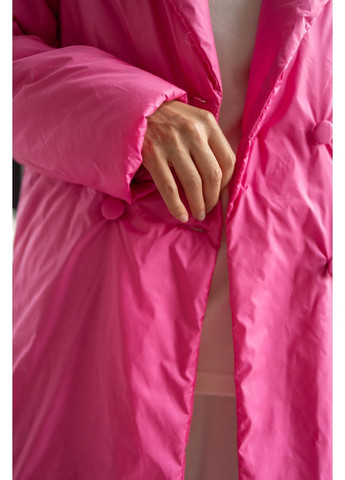 Малинове Пальто MONRO з плащової тканини малинового кольору milirud