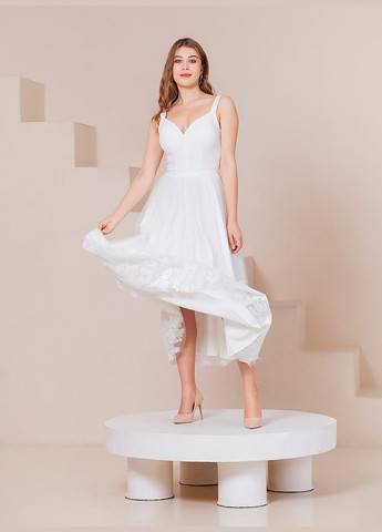 Білий вечірня плаття а-силует Lolita однотонна