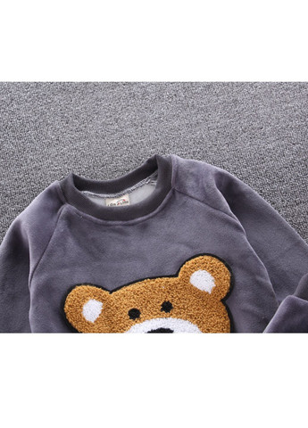 Сірий демісезонний костюм трійка No Brand