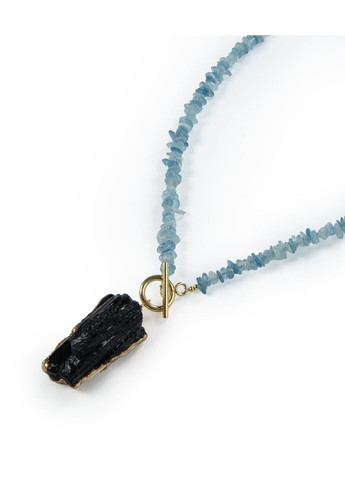 Намисто "Зустріч" Аквамарин, підвіска Турмалін Fursa fashion (365958820)