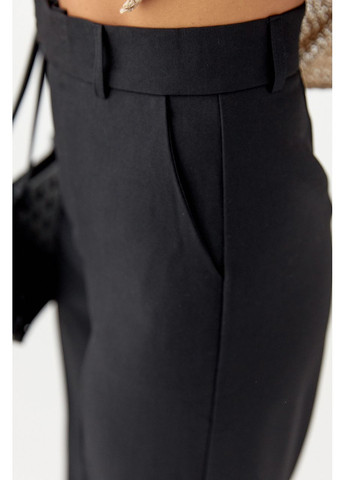 Класичні жіночі прямі штани - молочний колір Lurex (353306053)