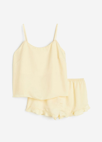 Жовта піжама (майка і шорти) для жінки 1154185-002 жовтий H&M