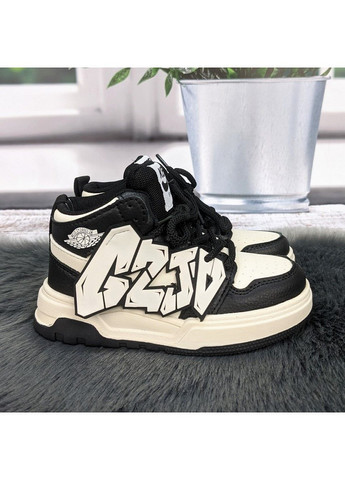 Чорно-білі осінні кросівки дитячі Kimboo