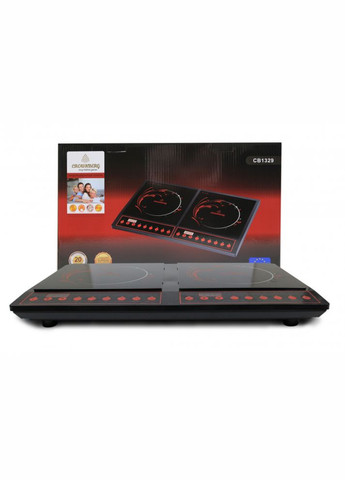 Двоконфорочна Плита електрична плита Cb-1329 настільна індукційна з таймером Crownberg (297331118)
