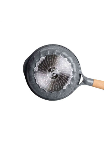 Алюминиевая сковорода 1,4 л, мраморное антипригарное покрытие Ø 22 см, толстое дно серый MGC (356460598)