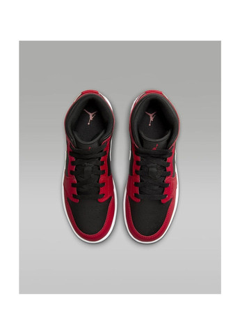 Кросівки жіночі 1 Mid Gs Red/Black Air Jordan чорні (364836370)