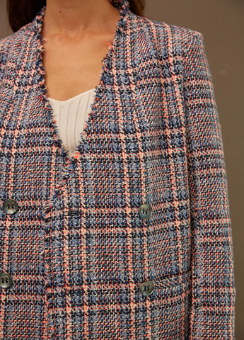 Двобортний жакет з твідовоі тканини Kohai (315864241)