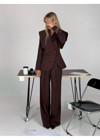 Женский костюм с приталенным пиджаком No Brand Р1558-380/1 (361933367)