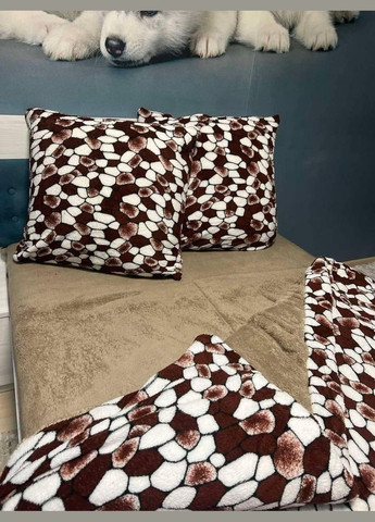 Постільна білизна велсофт Полуторний 165х200 см (П4К-flis-0021) No Brand (308754975)