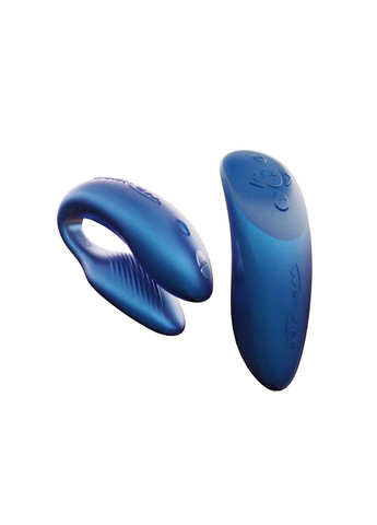 Смарт-вібратор для пар Chorus Cosmic Blue, сенсорне керування вібраціями стисненням пульта We-Vibe (335388682)