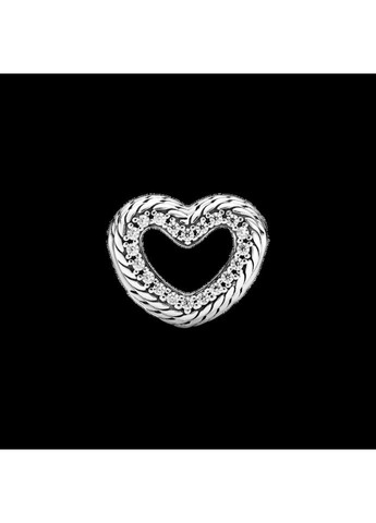 Срібний шарм Пандора "Серце з ланцюжковим орнаментом" 799100C01 Kabluchka (355344134)