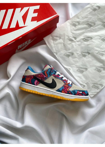 Комбіновані Осінні кросівки чоловічі nike sb dunk low para multi color найк сб данк No Brand