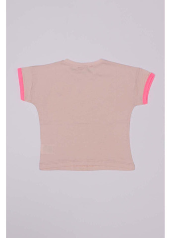 Персиковая летняя футболка Pengim