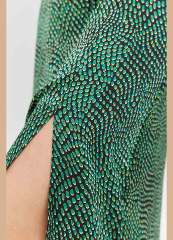 Спідниця жіноча міді з розрізом зелена MKRM4020-2 Modna KAZKA (336934082)