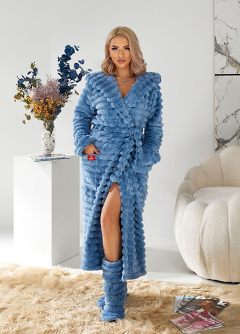 Махровый женский халат с капюшоном Selim-tekstil (306818210)