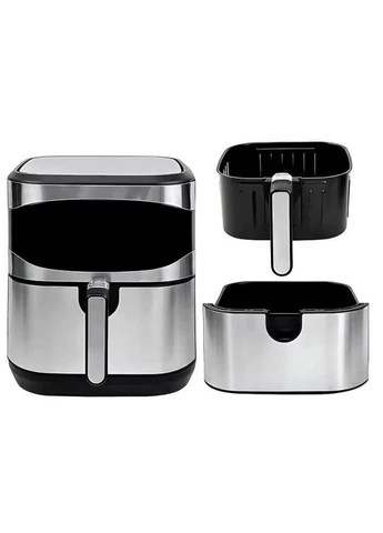 Аэрогриль электрический Hoffmans HM-788 сенсорный 12L 2400W Silver (3_07133) No Brand (395877883)