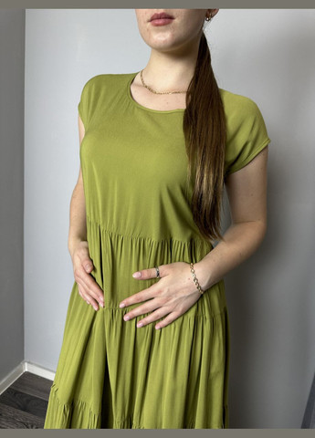 Зеленое кэжуал сукня Modna KAZKA