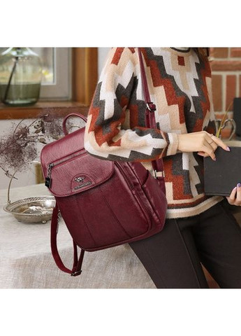 Стильный женский мини рюкзак сумка 2 в 1 экокожа городской рюкзачок для прогулок и шопинга ProDobro (363135878)