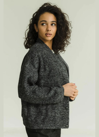 Чорна демісезонна бомбер Seventeen