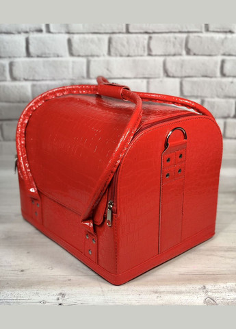 Сумка майстра яскраво-червона, лак, крокодил. No Brand (279619525)