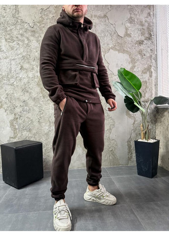 Спортивний костюм фліс полар утеплений чоловічий жіночий модний сезон 2025 No Brand (370955055)