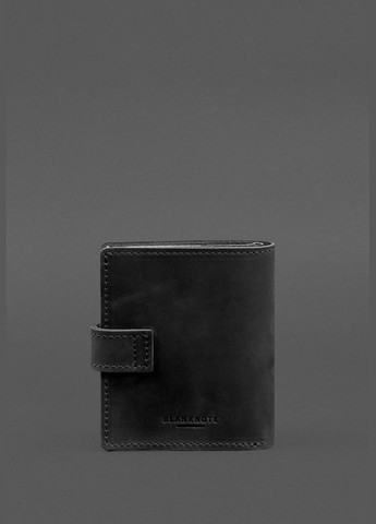 Кожаная обложка-портмоне для удостоверения офицера ГНСУ 11.2 черная Crazy Horse (A-028701) BlankNote (328961648)