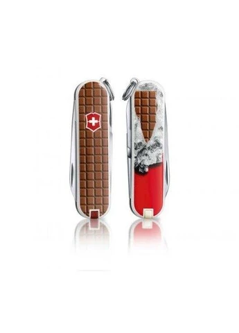 Ніж Classic Chocolate 0.6223.842, складний, швейцарський, карманний, легкий 22 г, з прямою заточкою, 58 мм Victorinox (395600588)