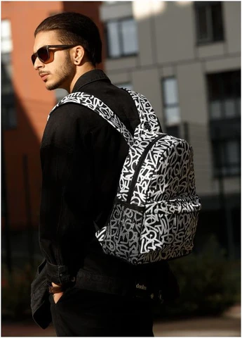 Рюкзак чоловічий тканинний Brix PJT classic принт Graphity Sambag (301871794)