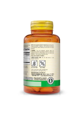 Ниацин 500мг, B3, Niacin Flush Free, 60 капсул Mason Natural (369742125)
