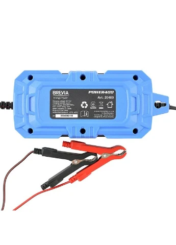 Зарядное устройство для аккумуляторов Power400 LCD, 4А, 6V/12V, 4-120Ah (20400EP) Brevia (336947187)