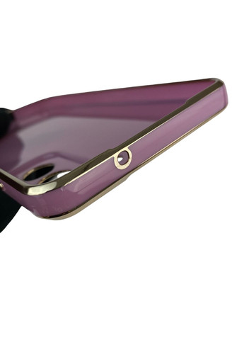 Чохол для Galaxy S21 FE (SM-G990B) з кільцем MagSafe із золотою окантовкою на самсунг с21 фе чорничний gs1 Samsung (366231991)