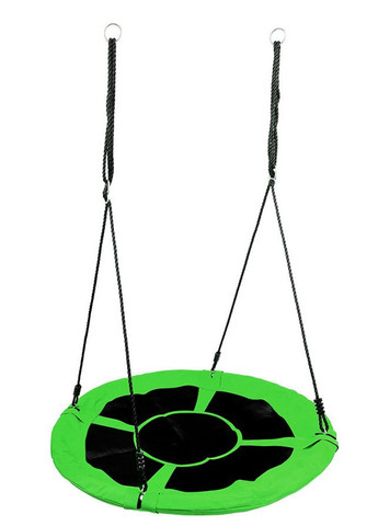 Садова гойдалка гніздо підвісна Light green кругла для дітей 110 см Funfit (364488119)