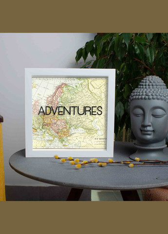 Копилка "Adventures", Белый, White, английский BeriDari (293510028)