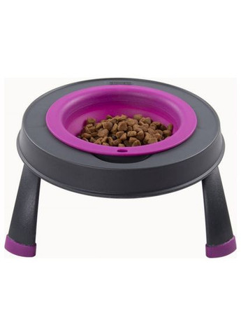 Посуда для собак Миска одинарная на сложной подставке-большая 960 мл пурпурная (0084297309107) Dexas Миска одинарна на складній підставці-велика 960 мл (366694128)