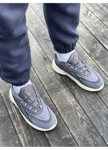 Белые летние кроссовки adidas ozelia blue white адидас озелия No Brand