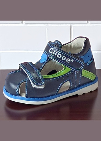 Ортопедичні закриті босоніжки для хлопчика сандалії на липучках Клібі Clibee (334305339)