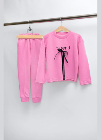 Костюм рожевий з принтом демісезоний для дівчаток Baza trend (308345914)