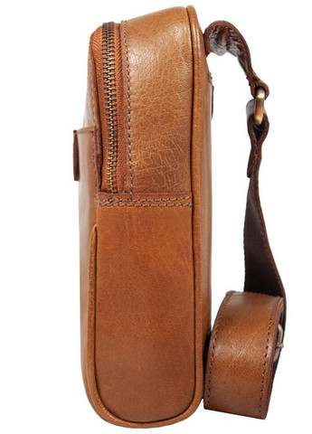 Сумка чоловіча планшет для документів рюкзак слінг в дорогу сумочка для телефону Коричневий 34786 Ashwood (332612587)