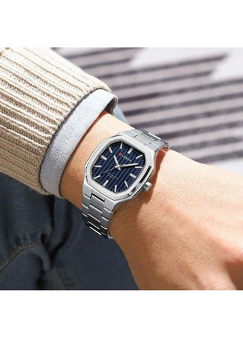 Часы мужские наручные Quadro (Серебристые) Curren (314483553)