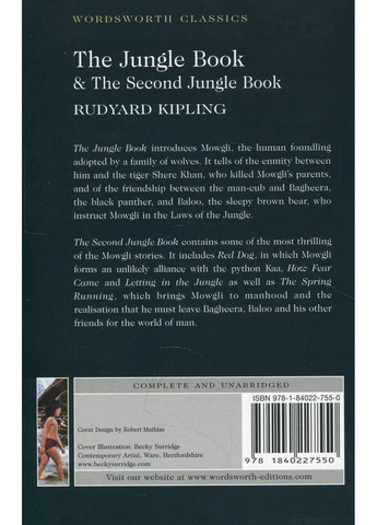 The Jungle Book & The Second Jungle Book Wordsworth Editions (370115413)