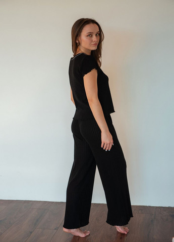 Чорна всесезон піжама жіноча для сну та дому N.EL.