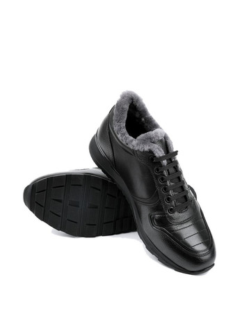 Чорні Зимовий чоловічі кросівки 025a-04-g70/d01/s42mоз24-24 чорний шкіра MIRATON