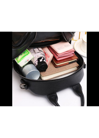 Шкіряний жіночий рюкзак міський чорний Leather 6711 Olivia (336551813)